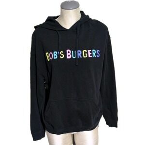 Bob's Burger Pullover Hoodie Size Large TV Hamburger Cartoon